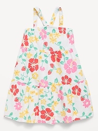 Image number 1 showing, Printed Sleeveless Tiered Dress for Toddler Girls