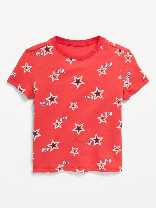 Image number 1 showing, Printed Short-Sleeve T-Shirt for Toddler Boys