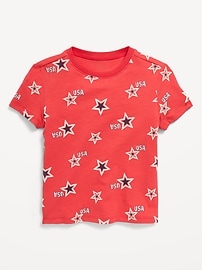Image number 1 showing, Printed Short-Sleeve T-Shirt for Toddler Boys