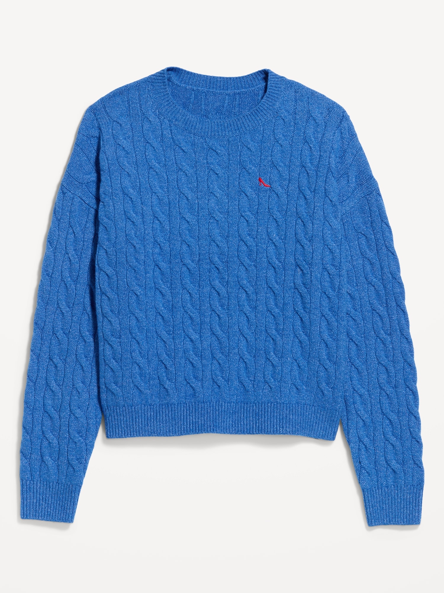 Old Navy x The Devil Wears Prada SoSoft Cerulean Cable-Knit Sweater