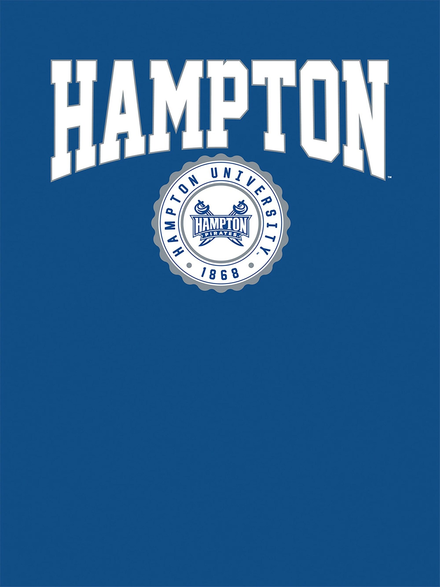 Футболка Old Navy Hampton University Collegiate Seal Graphic T-Shirt для мальчиков, цвет: Королевский синий — фото 2