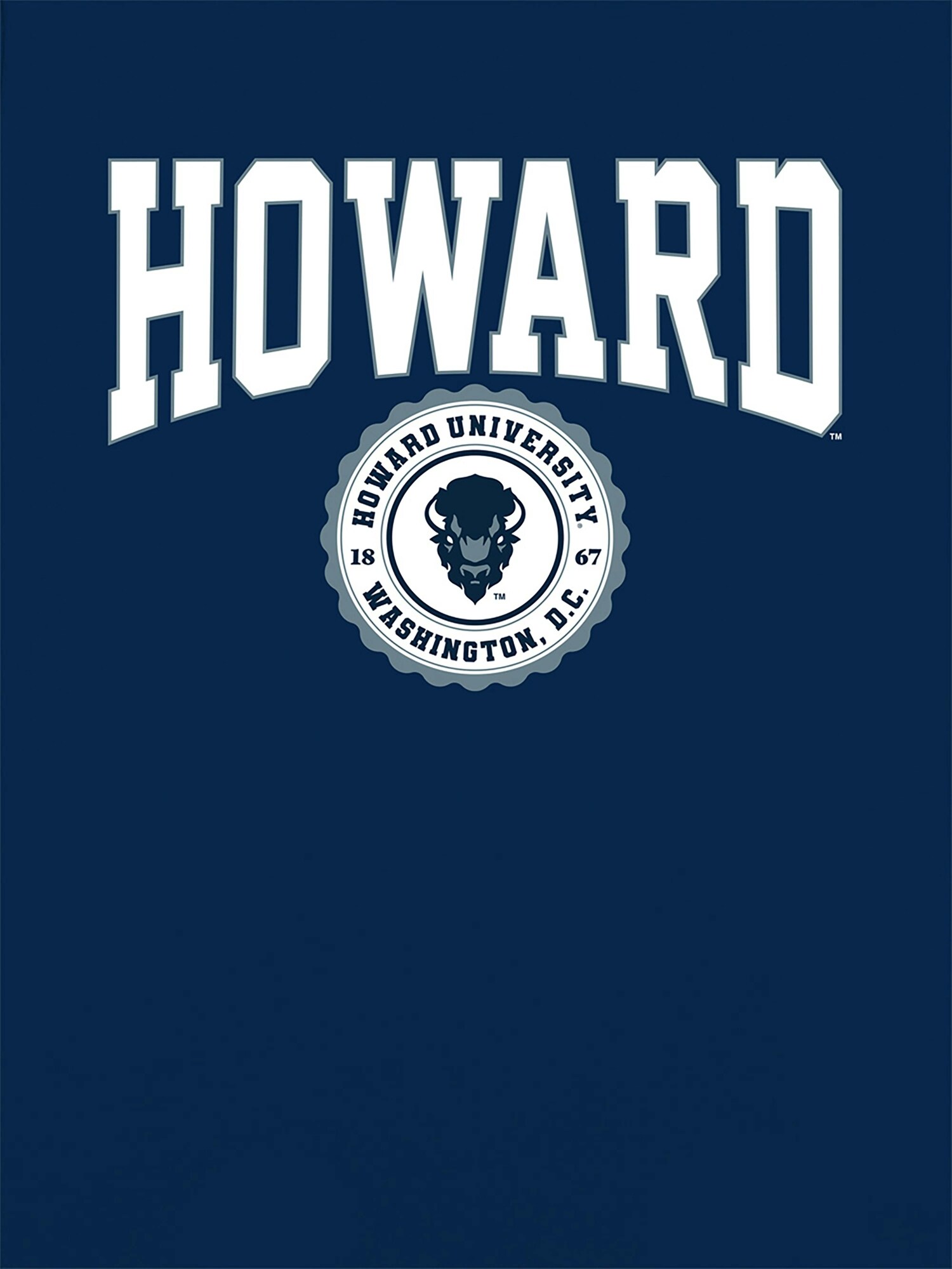 Женская футболка Old Navy Howard University Collegiate Graphic T-Shirt for Women, цвет: Тёмно-синий — фото 2