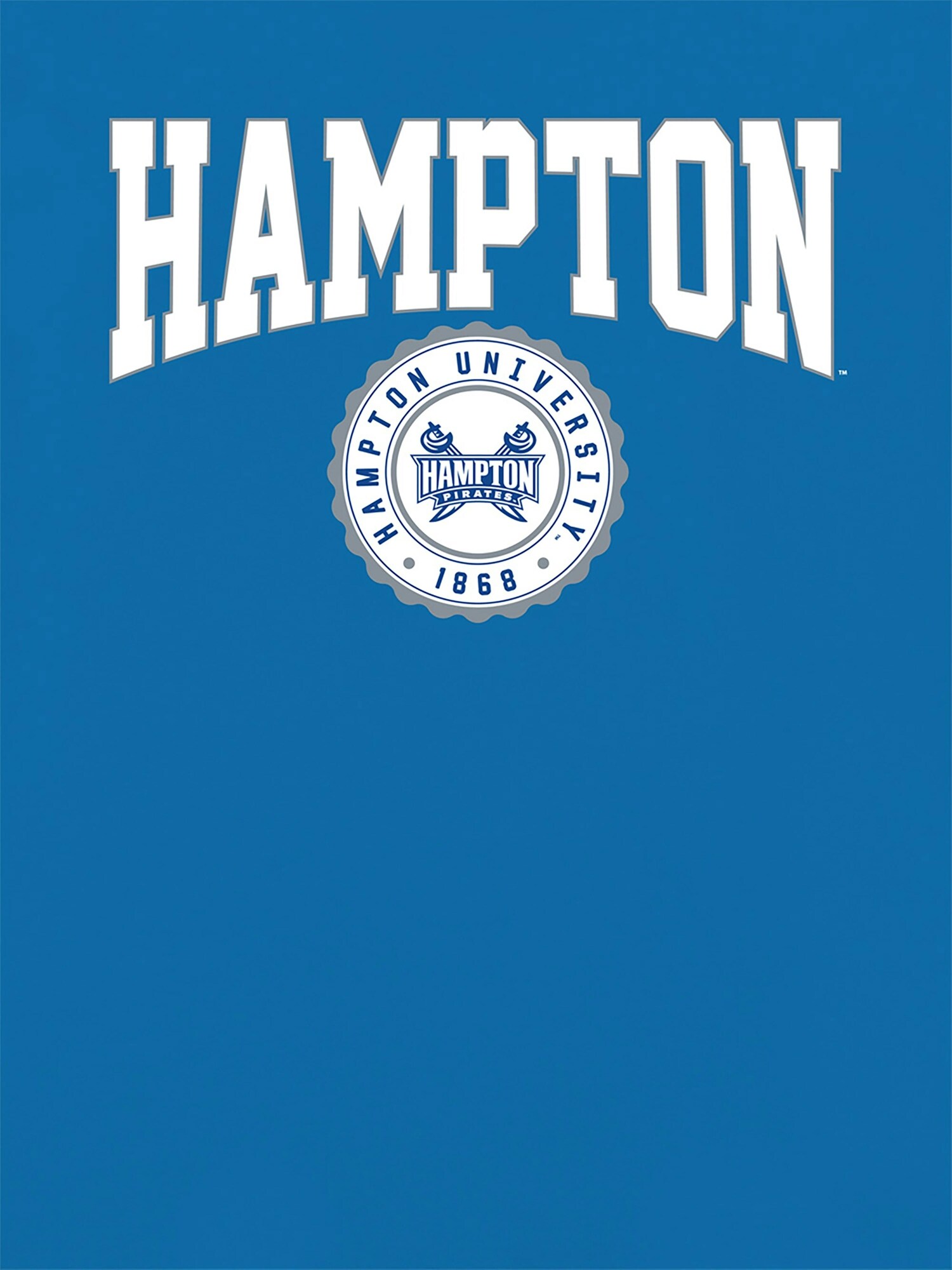 Женская футболка Old Navy Hampton University Collegiate Graphic T-Shirt for Women, цвет: Королевский синий — фото 2