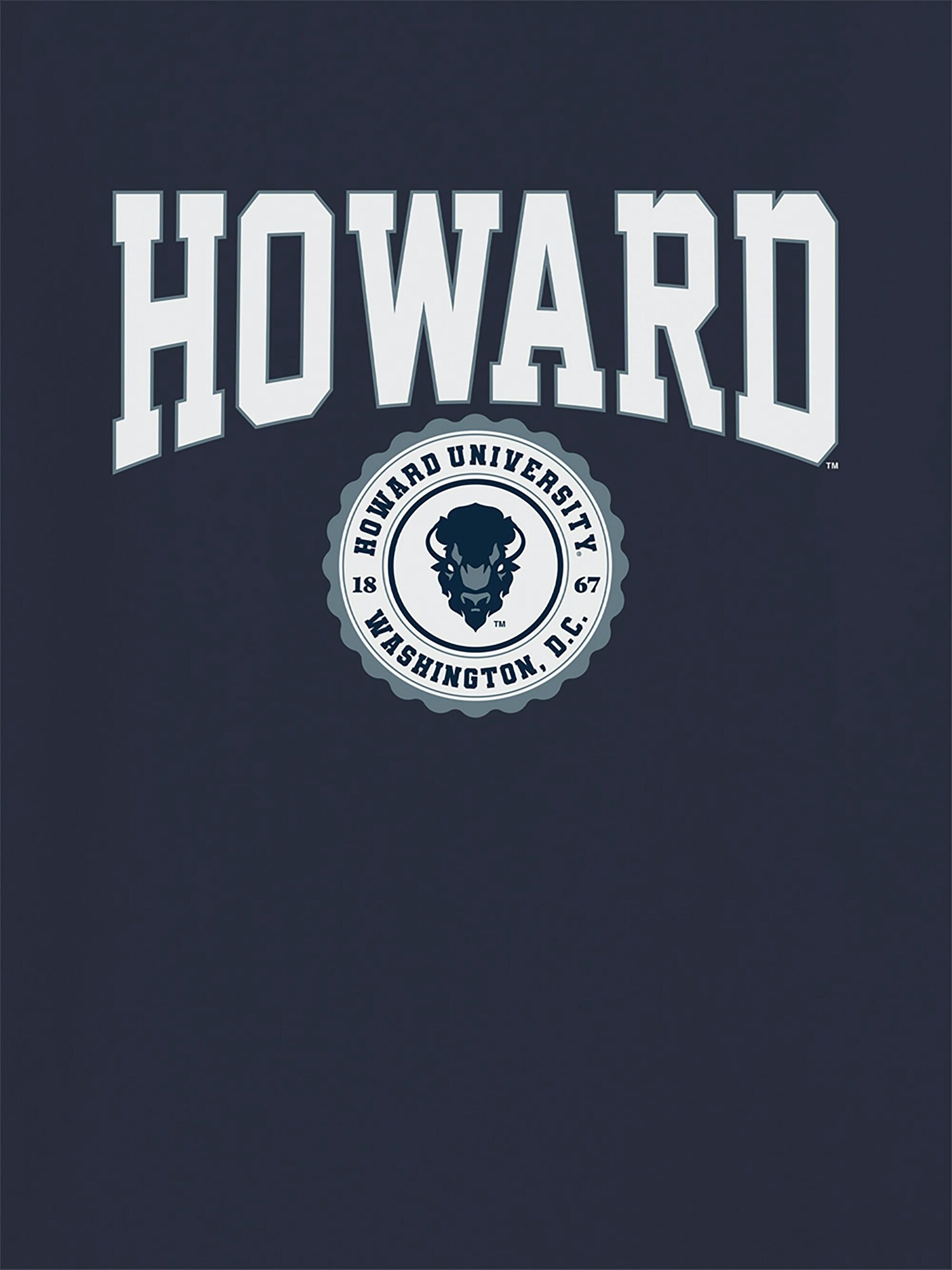 Мужская футболка Old Navy Howard University Collegiate Graphic T-Shirt for Men, цвет: Тёмно-синий — фото 2