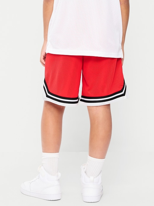 Image number 2 showing, Knee Length Mesh Basketball Shorts for Boys