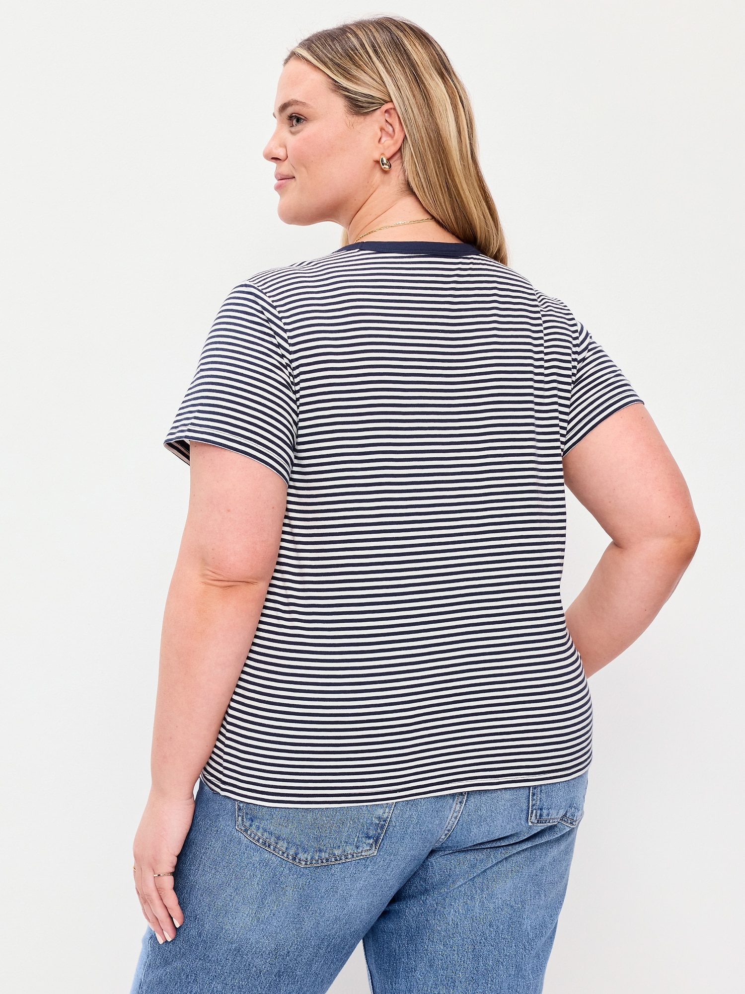 EveryWear Crew-Neck Striped T-Shirt