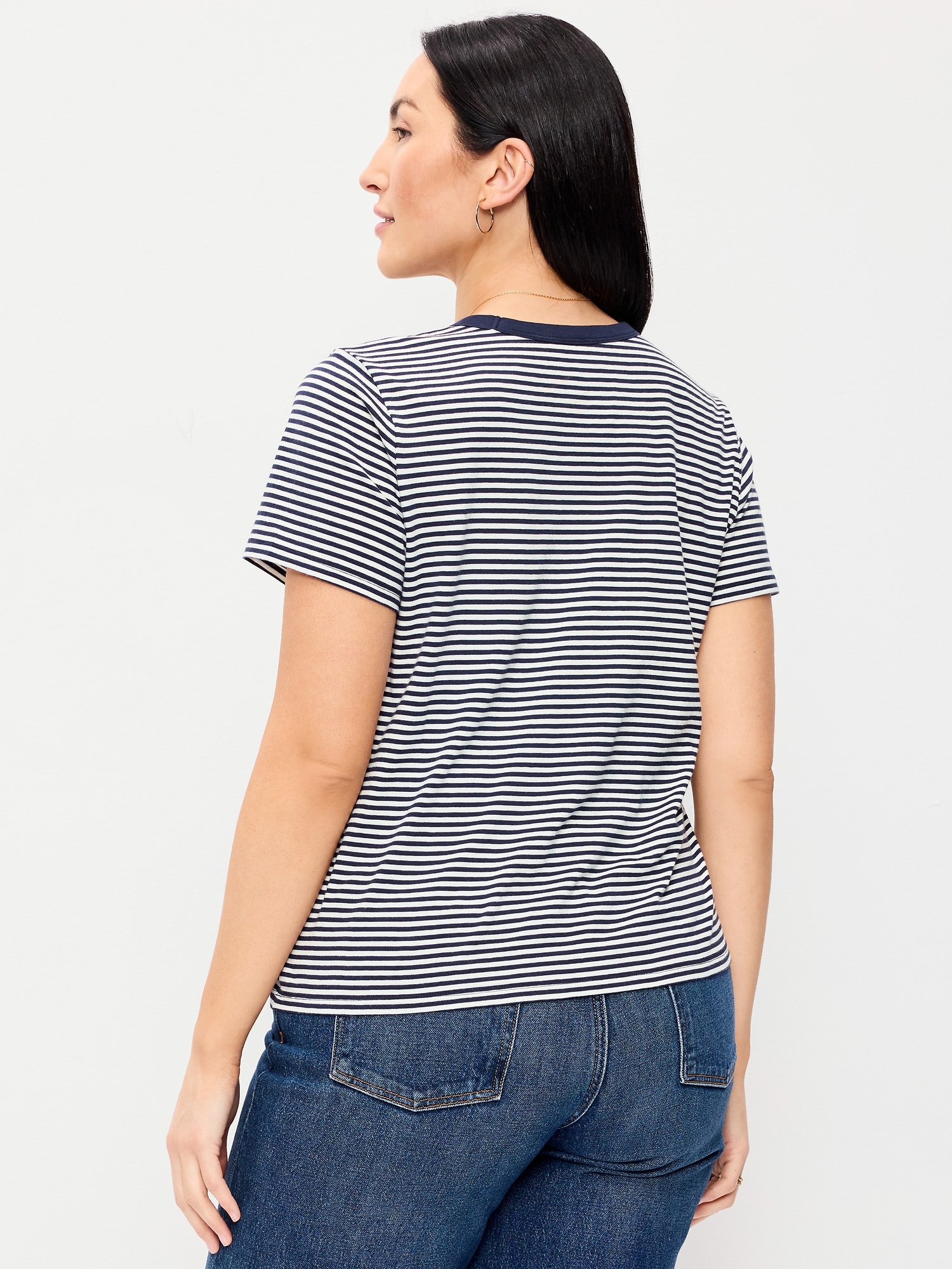 EveryWear Crew-Neck Striped T-Shirt