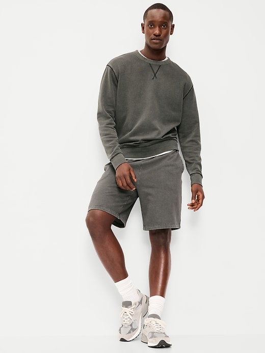 Image number 3 showing, Loose Garment-Washed Crew-Neck Sweatshirt