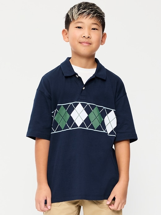 Image number 1 showing, Oversized Polo Shirt for Boys