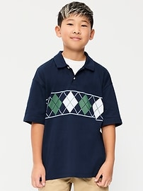 Image number 1 showing, Oversized Polo Shirt for Boys