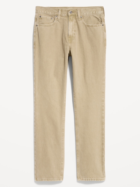 Structured Straight Non-Stretch Jeans