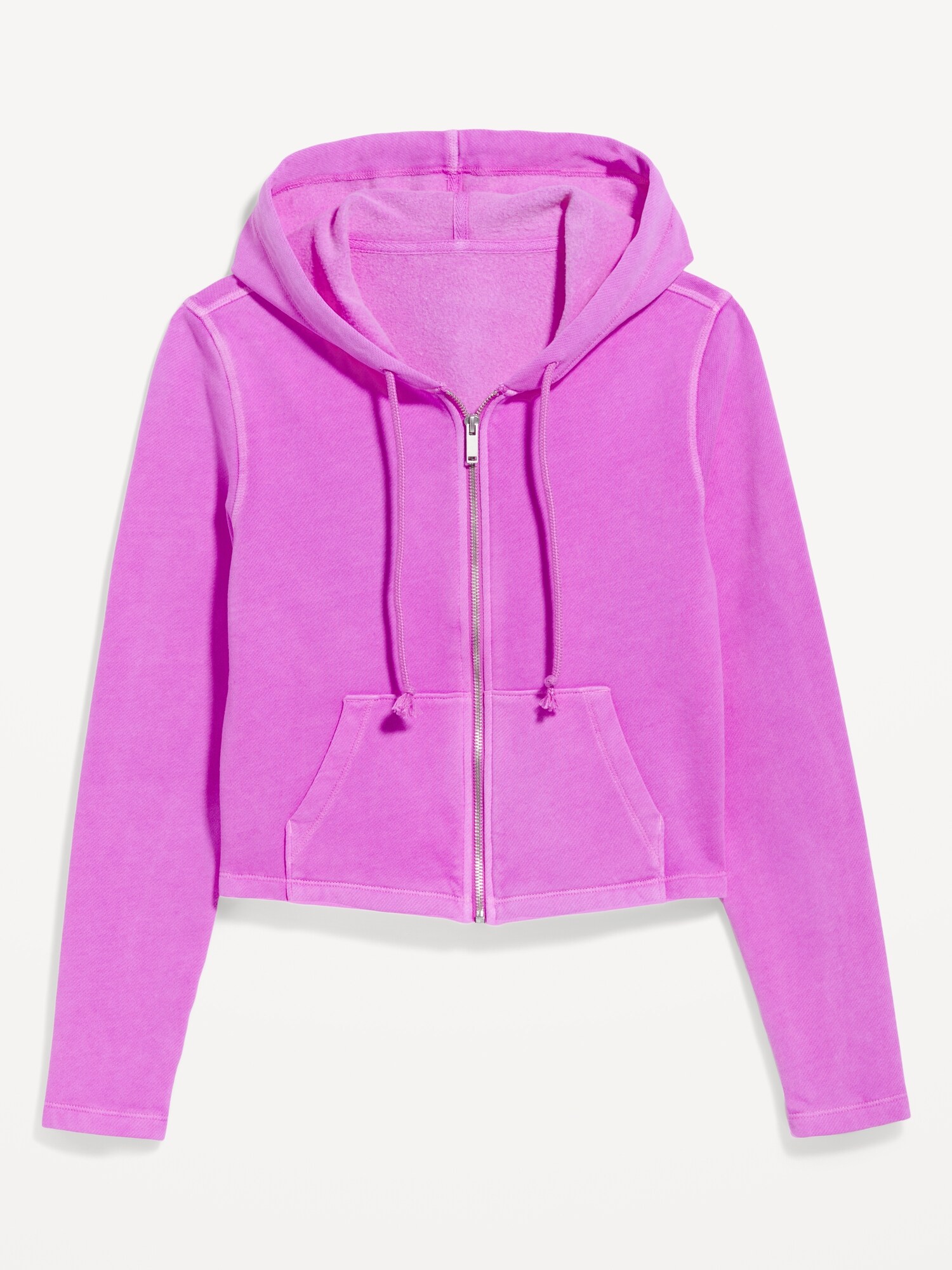 Женское худи Old Navy SoComfy Cropped Zip, цвет: Орхидея — фото 4