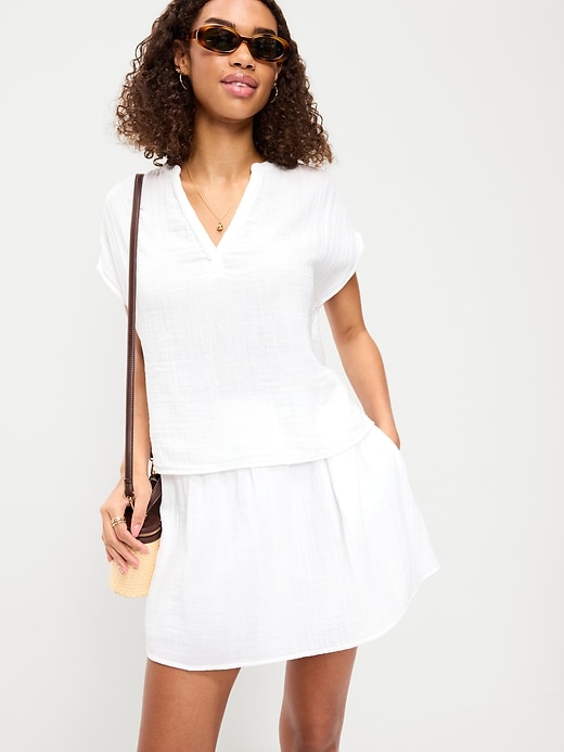 Image number 3 showing, Ruffle Waist Mini Skort