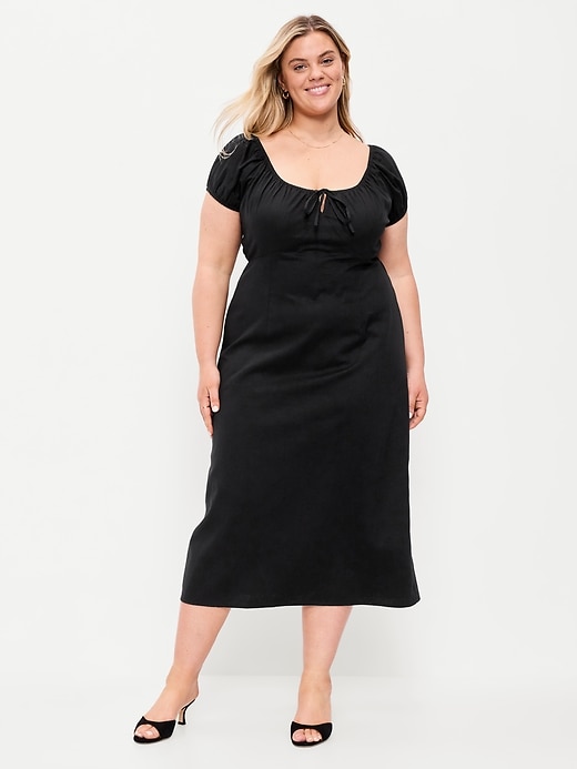 Image number 8 showing, Short-Sleeve Scoop-Neck Midi Dress