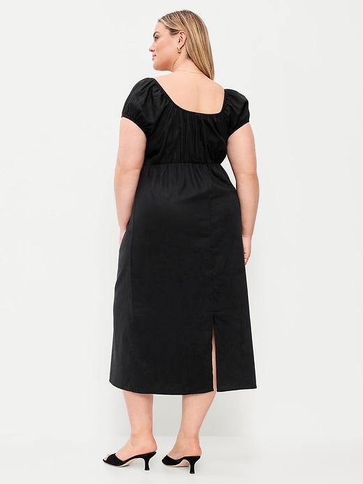 Image number 9 showing, Short-Sleeve Scoop-Neck Midi Dress