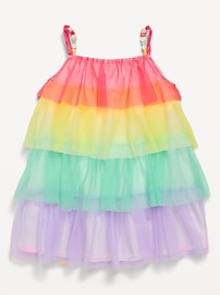 Image number 3 showing, Birthday Sleeveless Tiered Tulle Dress for Toddler Girls