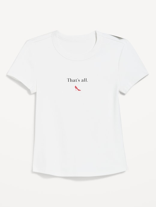 Image number 5 showing, Old Navy x The Devil Wears Prada Snug Crop T-Shirt