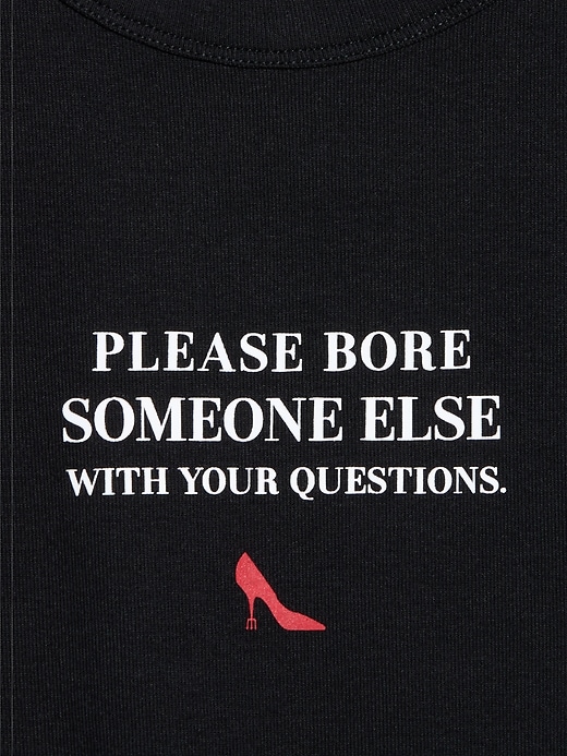 Image number 4 showing, Old Navy x The Devil Wears Prada Snug Crop T-Shirt