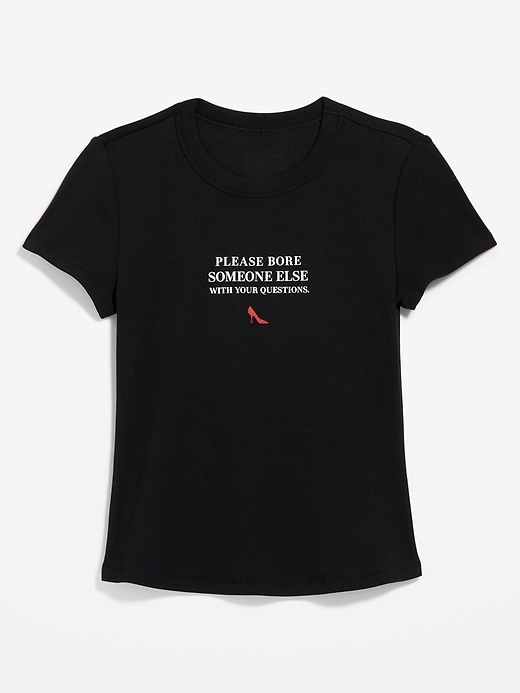 Image number 5 showing, Old Navy x The Devil Wears Prada Snug Crop T-Shirt