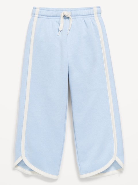 Dolphin-Hem Cropped Sweatpants for Toddler Girls