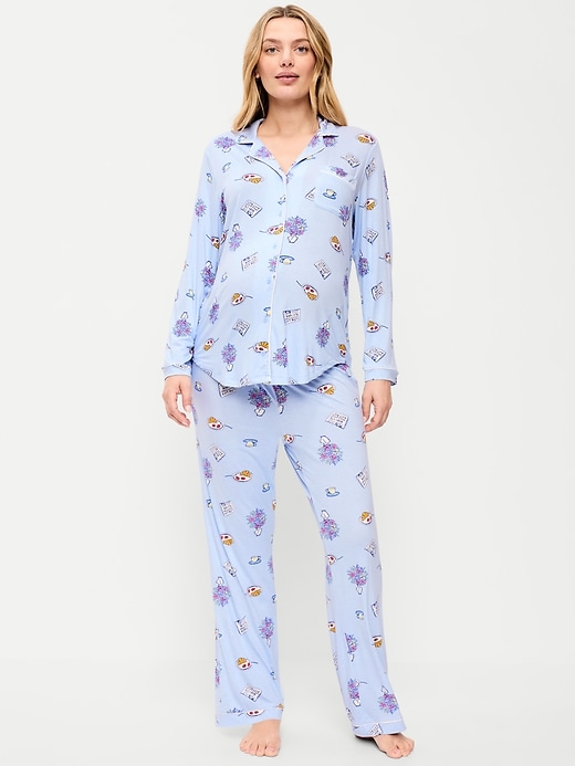 Image number 2 showing, Maternity Classic Pajama Set