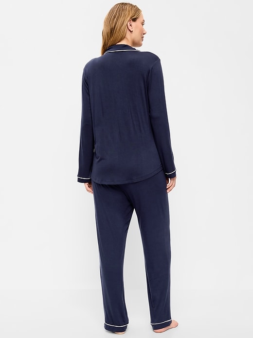 Image number 3 showing, Maternity Classic Pajama Set