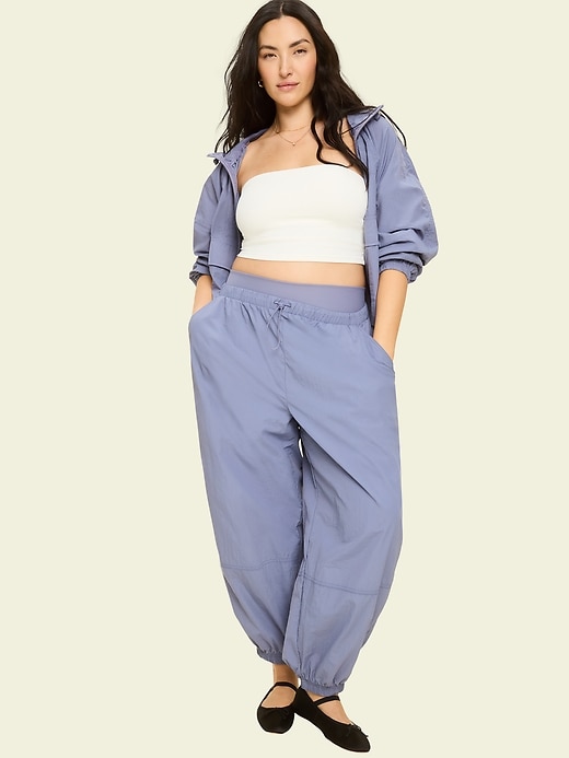 Pull-On Windbreaker Parachute Pants