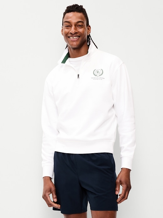 Image number 1 showing, Rotation Fleece Graphic Quarter Zip