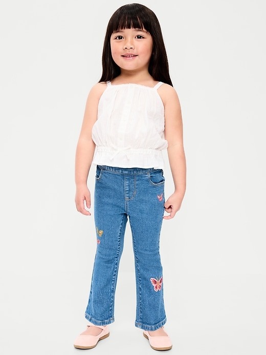 Wow Pull-On High-Waisted Flare-Leg Jeans for Toddler Girls
