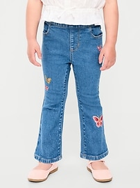 Image number 2 showing, Wow Pull-On High-Waisted Flare-Leg Jeans for Toddler Girls