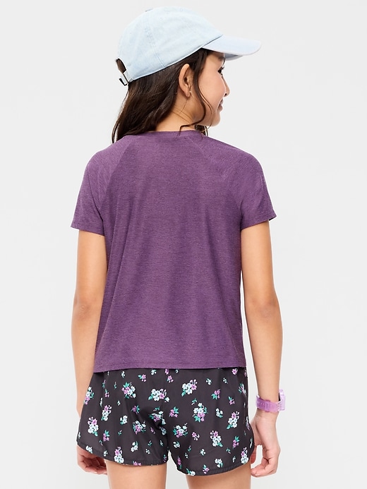 Image number 2 showing, CloudMotion Short-Sleeve T-Shirt for Girls