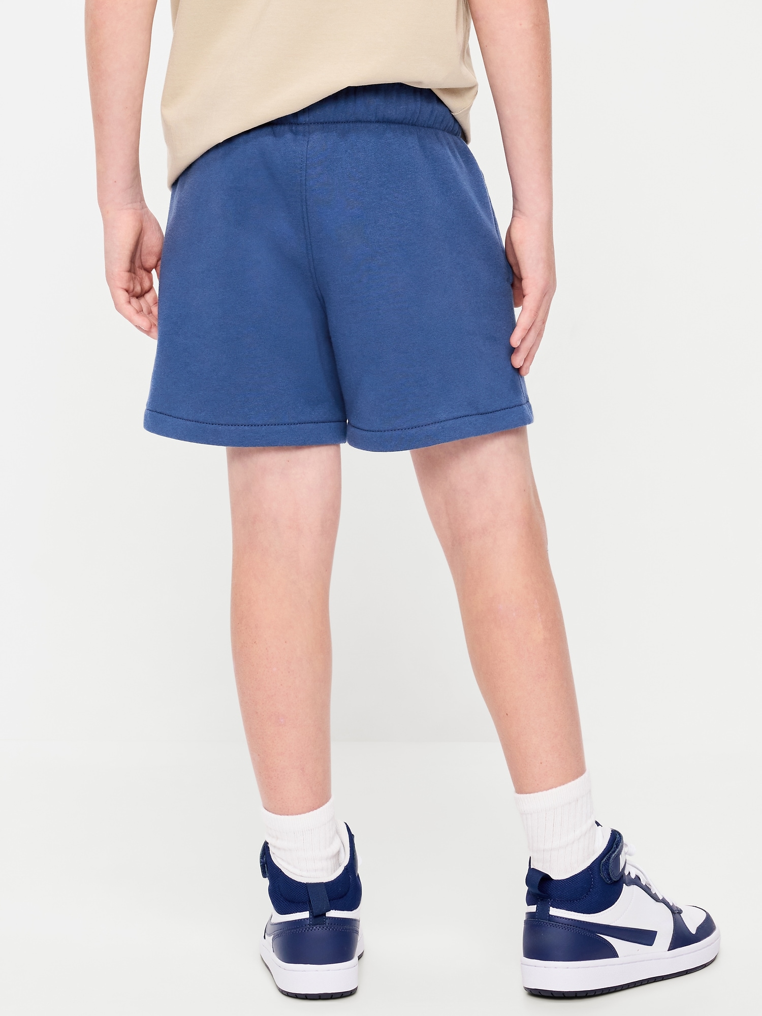 Above Knee Fleece Jogger Shorts for Boys