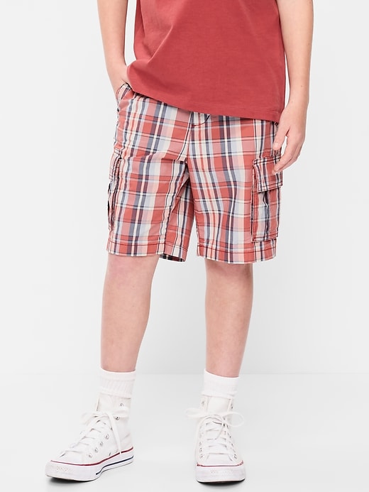 Image number 1 showing, Knee Length Baggy Ripstop Cargo Shorts for Boys