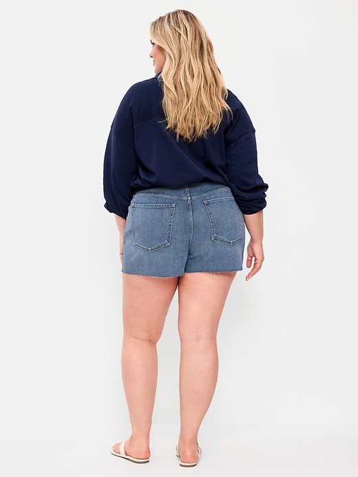 Image number 7 showing, High-Waisted OG Jean Cut-Off Shorts -- 4-inch inseam