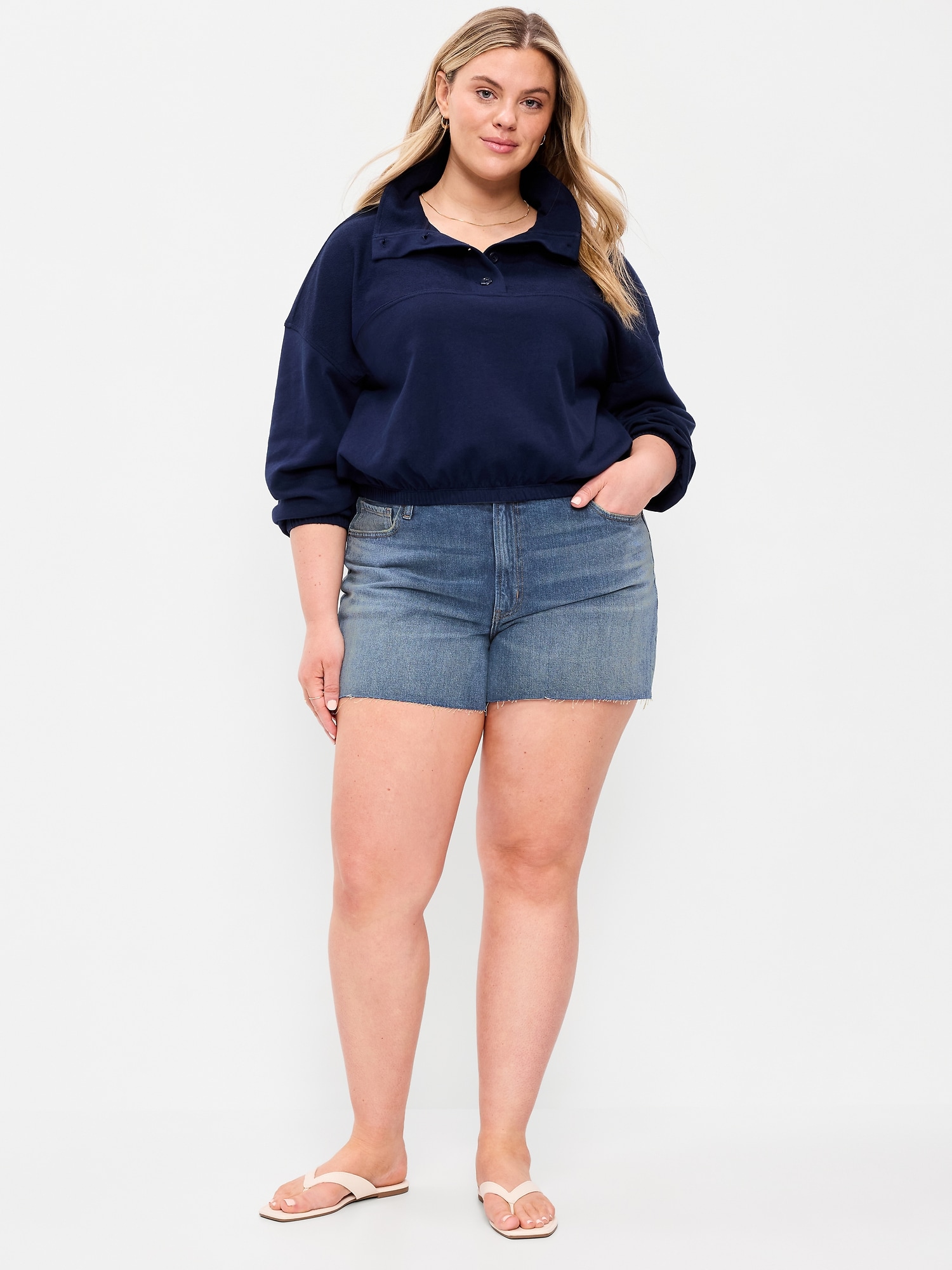 High-Waisted OG Jean Cut-Off Shorts - 4-inch inseam