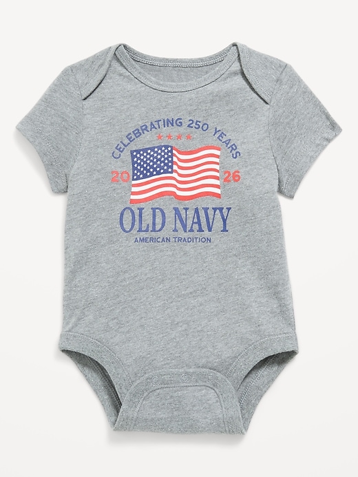 Image number 1 showing, Short-Sleeve Unisex Logo-Graphic Bodysuit for Baby