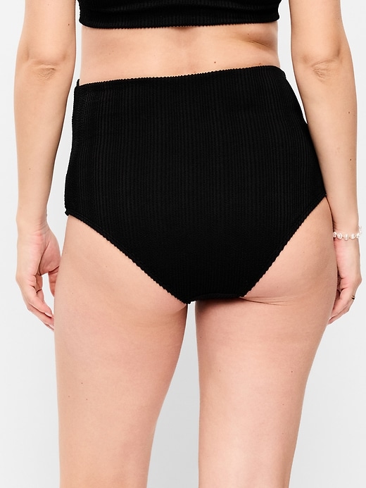 Image number 2 showing, Maternity High-Waisted Swim Bottoms
