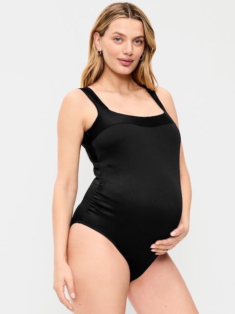 Maternity Structured One-Piece Swimsuit