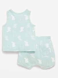Image number 3 showing, Henley Tank Top and Shorts Set for Baby