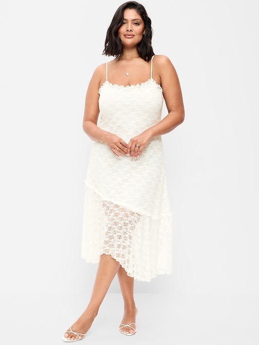 Image number 3 showing, Fit and Flare Lace Midi Dress