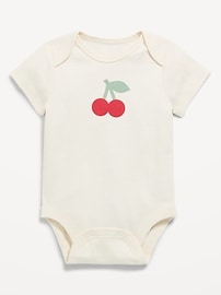Image number 1 showing, Short-Sleeve Graphic Bodysuit for Baby
