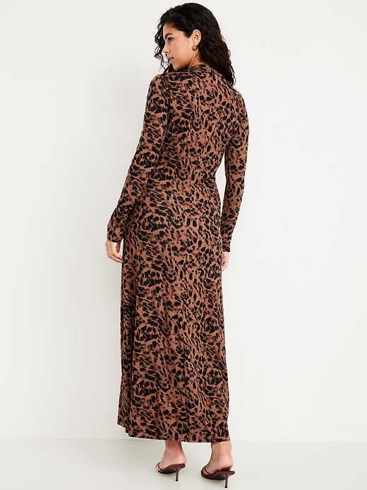 Image number 7 showing, Mock Neck Maxi Dress