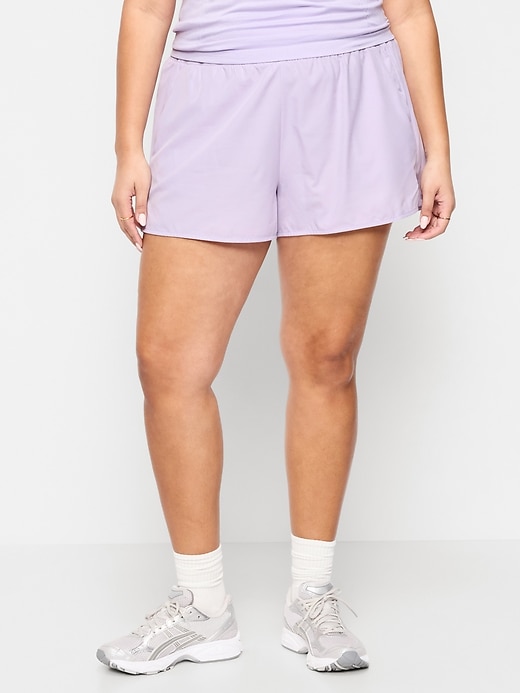 Image number 7 showing, Extra High-Waisted Crinkle Run Shorts -- 3-inch inseam