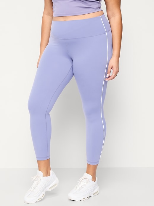 Image number 6 showing, High-Waisted StudioSmooth 7/8 Side-Striped Leggings