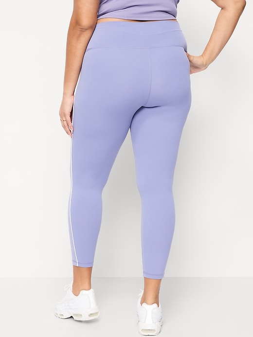 Image number 7 showing, High-Waisted StudioSmooth 7/8 Side-Striped Leggings