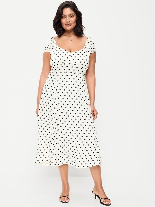 Image number 5 showing, Short-Sleeve Fit & Flare Midi Dress