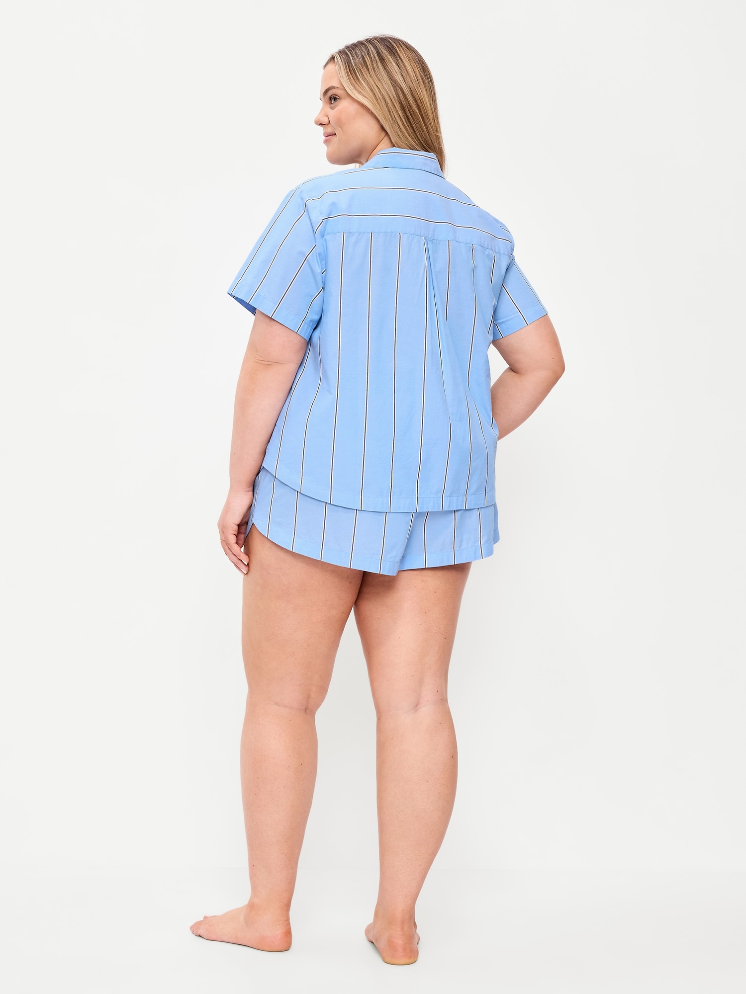 Poplin Pajama Short Set