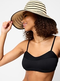Image number 1 showing, Straw Sun Hat for Women