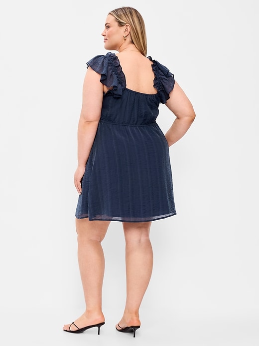 Image number 9 showing, Flutter-Sleeve Fit & Flare Mini Dress