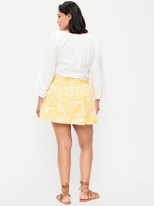 Image number 6 showing, Crinkle Gauze Ruffle Waist Mini Skort